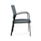 Lesro Newport Guest Chair Metal Frame, Black, RF Serene Upholstery NP1101 - alternate 2